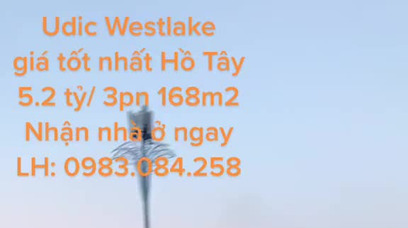 Udic Westlake căn hộ giá tốt nhất Hồ Tây, Hà Nội