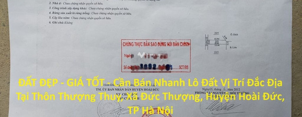 Nằm tại Hoài Đức, Hà Nội bán đất 1.35 tỷ với diện tích tiêu chuẩn 3965m2-02