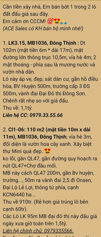 Bán nhà riêng huyện Đông Sơn tỉnh Thanh Hóa giá 1.1 tỷ-2