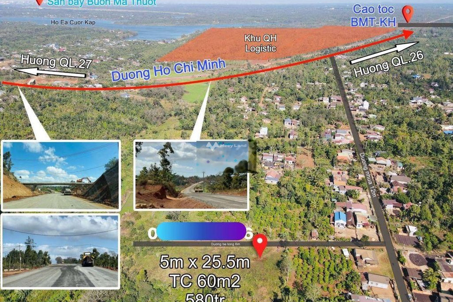 Giá hữu nghị 580 triệu, Bán đất với diện tích khoảng 127m2 vị trí thuận lợi tọa lạc tại Ea Ktur, Cư Kuin cực kì tiềm năng-01