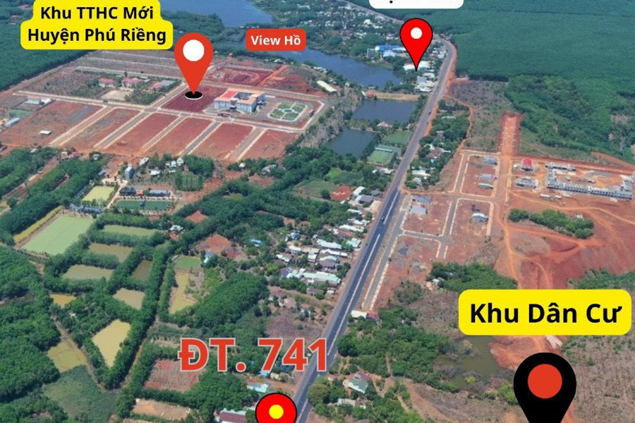 Bán nhà mặt tiền DT741 trung tâm hành chính mới Phú Riềng-01