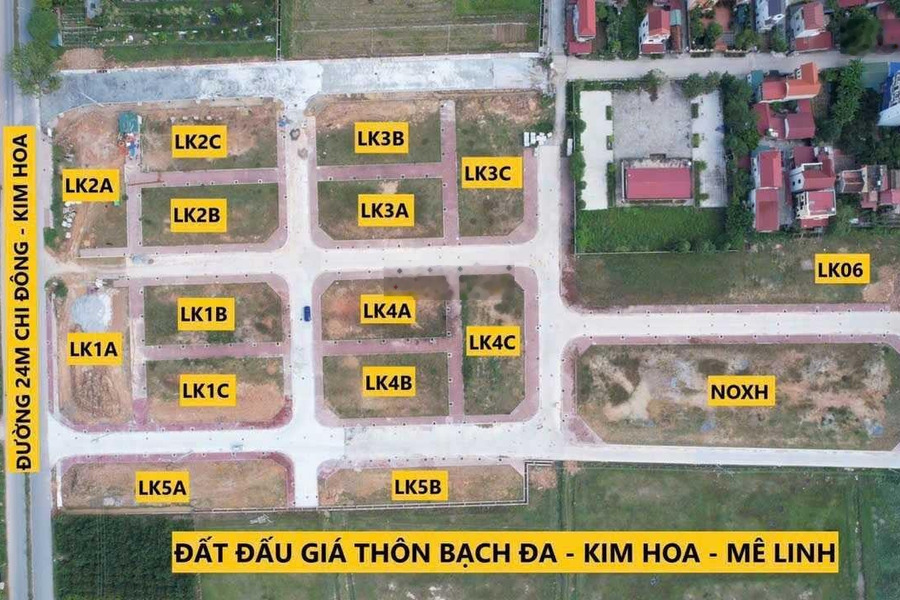 Bán các lô đất vừa trúng đấu giá, khu đô thị Kim Hoa 2 - Xã Kim Hoa - H. Mê Linh - HN -01