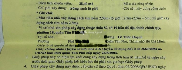 Bán nhà vị trí đẹp nằm ngay Lê Thúc Hoạch, Phú Thọ Hòa bán ngay với giá sang tên chỉ 2.98 tỷ diện tích rộng 29m2 tổng quan bao gồm có 2 phòng ngủ-02