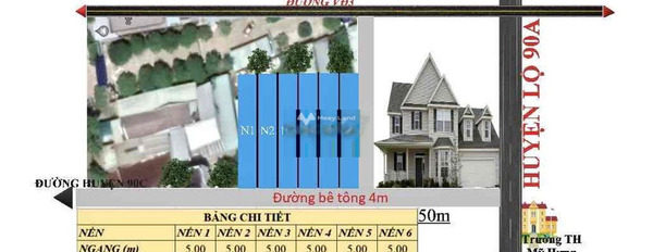 Mặt tiền nằm ngay trên Huyện 90A, Mỹ Tho bán đất, giá cực kì tốt 540 triệu, hướng Nam diện tích thực tế 100m2-03