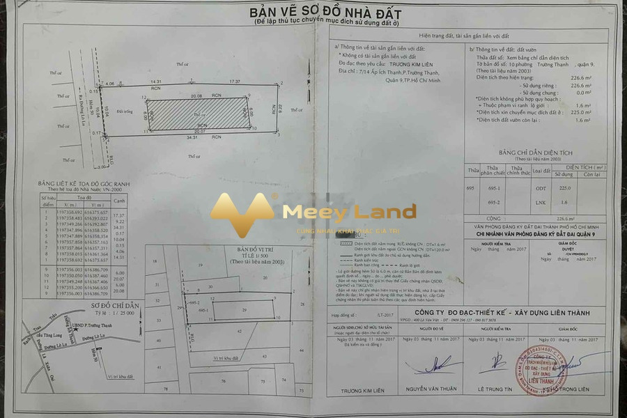 Bán đất tại Trường Thạnh, Hồ Chí Minh, giá 15,5 tỷ, diện tích 320m2-01