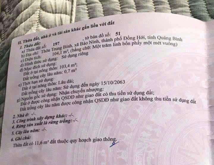 Bán đất thành phố Đồng Hới tỉnh Quảng Bình giá 1.38 tỷ-2