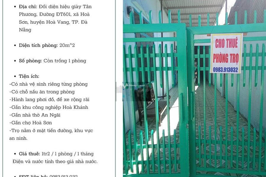 Thuê ngay với giá cực rẻ 1.2 triệu/tháng cho thuê phòng trọ có diện tích chung 20m2 vị trí đặt vị trí ở Hòa Sơn, Hòa Vang khu vực đông đúc-01