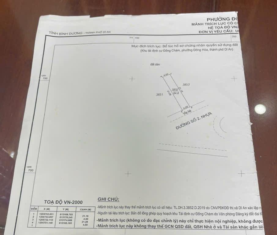 Bán đất thị xã Dĩ An tỉnh Bình Dương giá 3.4 tỷ-0