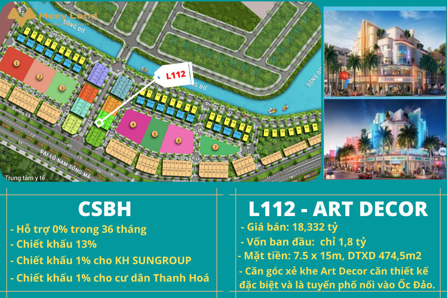 Bán quỹ căn độc quyền vị trí siêu đẹp tại Sun The Link Thanh Hóa-01