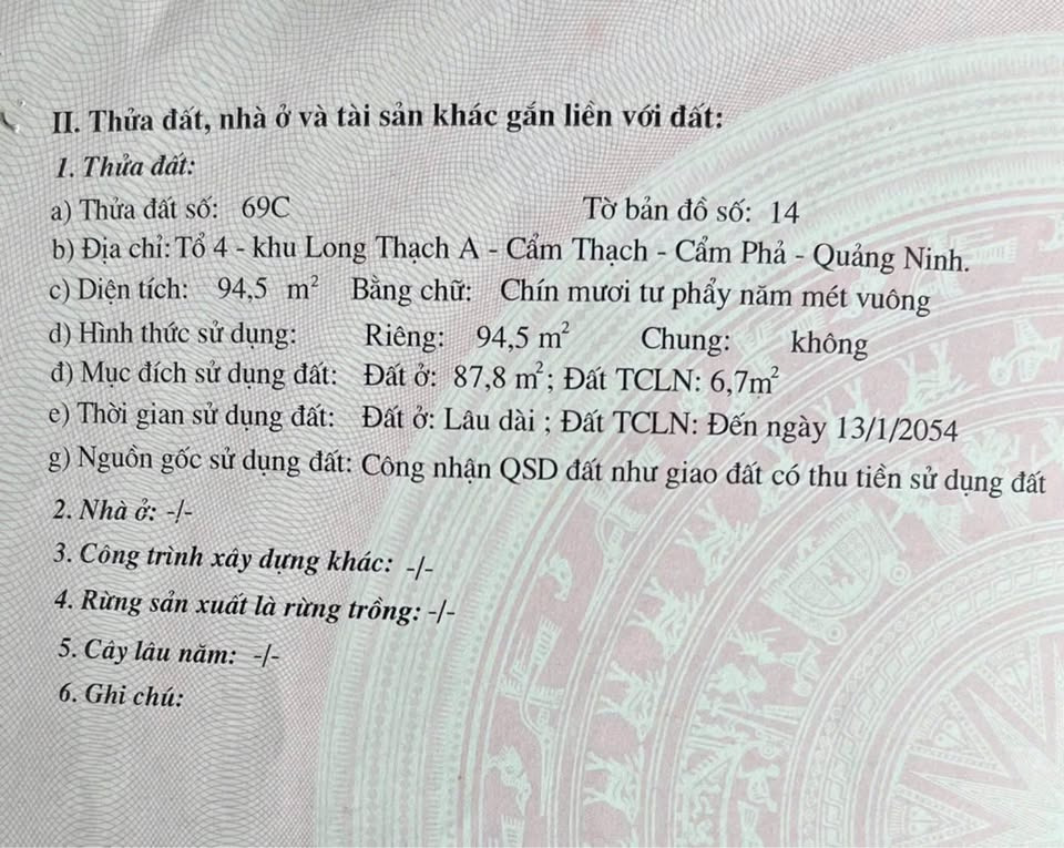 Bán đất thành phố Cẩm Phả tỉnh Quảng Ninh giá 1.0 tỷ-5