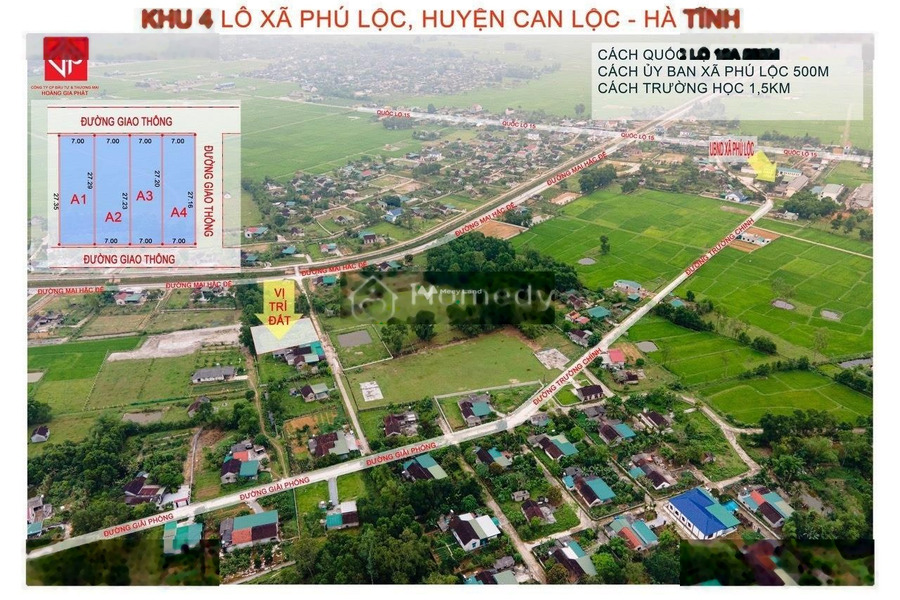 Giá bán mong muốn chỉ 360 triệu, Bán đất diện tích gồm 191m2 ngay trên Can Lộc, Hà Tĩnh giá ưu đãi-01