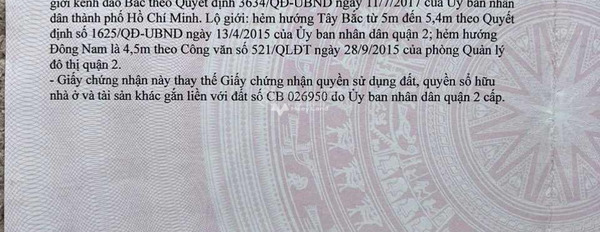 Giá đề xuất 46 tỷ, Bán đất diện tích sàn là 460m2 vị trí đẹp Quận 2, Hồ Chí Minh liên hệ chính chủ-02