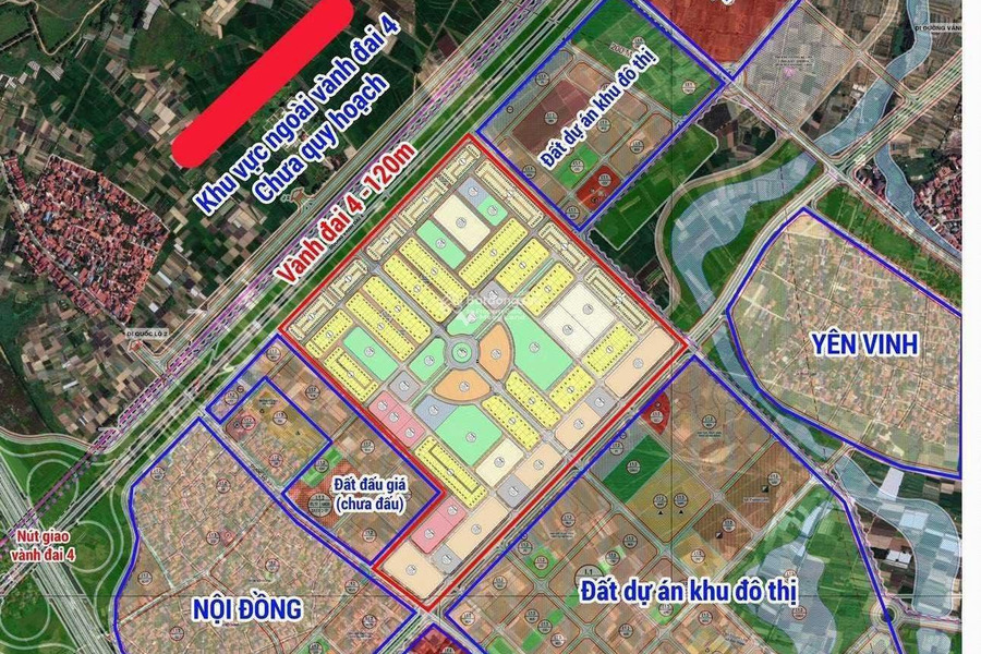 68.81 tỷ, bán liền kề diện tích rộng 1251m2 vị trí đặt nằm trên Thanh Lâm, Mê Linh, hướng Tây - Bắc thuận mua vừa bán-01