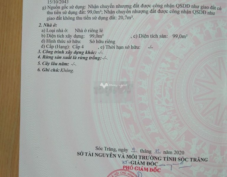 Bán nhà vị trí tiềm năng Sương Nguyệt, Sóc Trăng bán ngay với giá bất ngờ từ 1.72 tỷ có diện tích gồm 120m2 hướng Đông tổng quan nhà có 2 PN-01