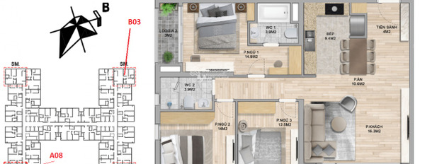 Bán căn hộ có diện tích tổng 109m2 vị trí thuận lợi tọa lạc ngay ở Lê Đức Thọ, Mỹ Đình 2 bán ngay với giá bàn giao 5.9 tỷ-03