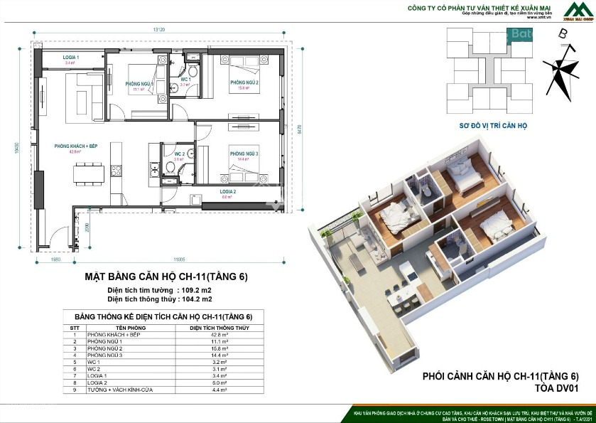 Giấy tờ đầy đủ, bán căn hộ giá bán chốt nhanh từ 4.8 tỷ tọa lạc gần Ngọc Hồi, Hoàng Mai diện tích tổng 104m2-01