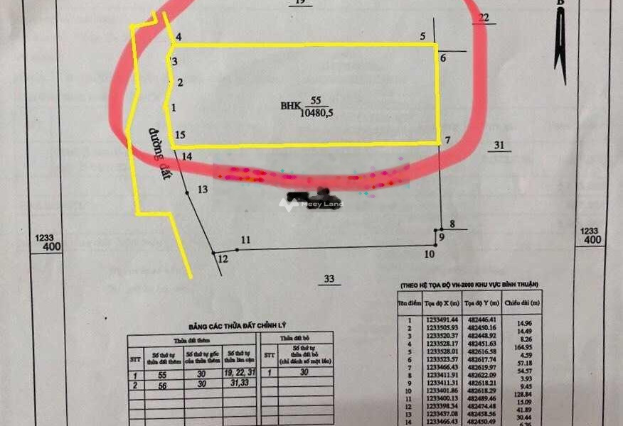 Ngay Bắc Bình, Bình Thuận bán đất 2.2 tỷ diện tích tổng là 10480.5m2-01