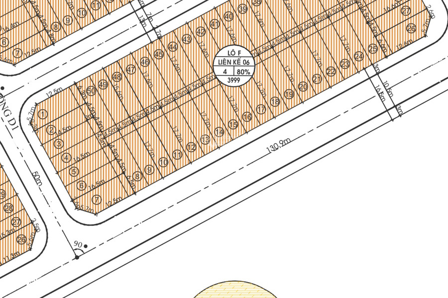 Bán lô đất tái đình cư p10 tây bắc 4.5x17.6=79.2m2. Giá 2.75 tỷ -01