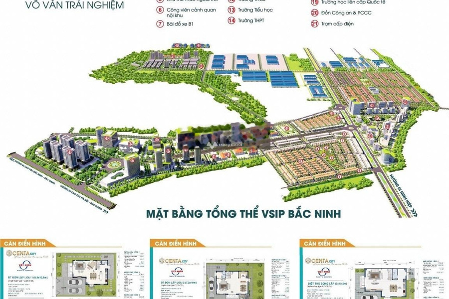 Vị trí dự án nằm ở Centa City, bán biệt thự vị trí nằm ở Hữu Nghị, Bắc Ninh bán ngay với giá khởi đầu chỉ 6.65 tỷ diện tích vừa phải 135m2-01