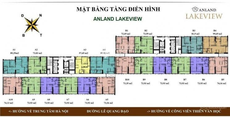Ngôi căn hộ bao gồm có 3 phòng ngủ, bán căn hộ vị trí tiện lợi ngay tại Ngô Thì Nhậm, Dương Nội, trong căn hộ này gồm 3 PN, 2 WC giá tốt