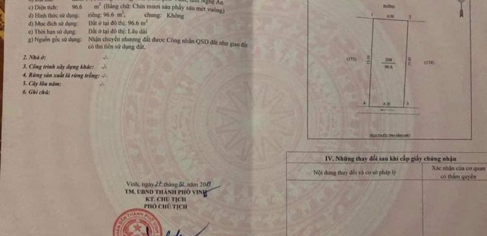 Cần bán đất thành phố Vinh tỉnh Nghệ An, giá 3 tỷ