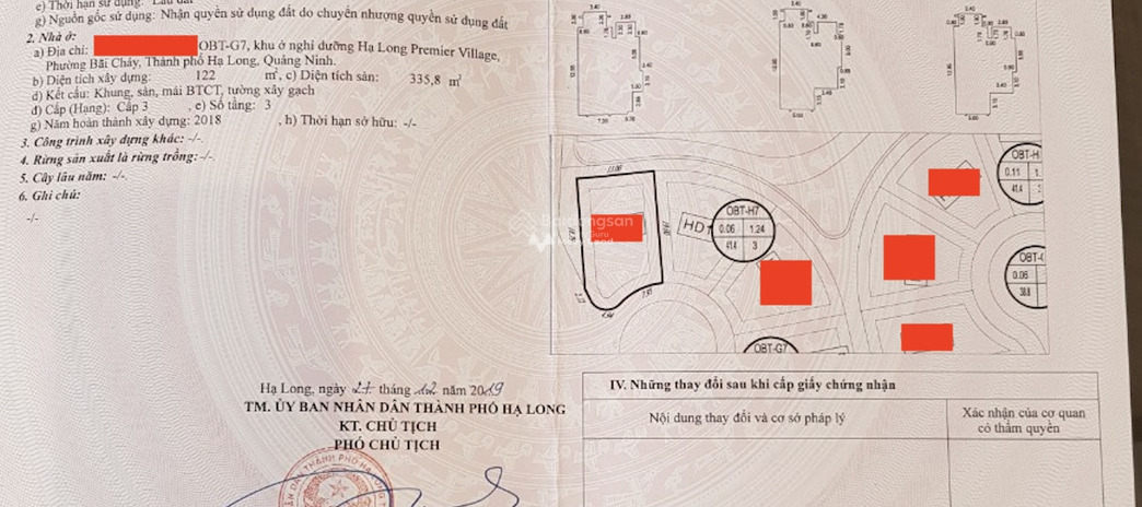 Diện tích cụ thể 269.92m2, bán biệt thự Phía trong Hạ Long, Quảng Ninh nói không với trung gian