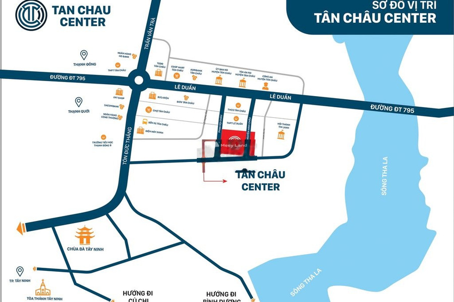 Giá 1.1 tỷ bán đất diện tích mặt tiền 250m2 tọa lạc gần Tân Châu, Tây Ninh-01