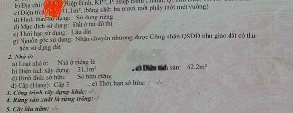 Hiếm:Nhà 1trêt Lầu,Cách đường Hiệp Bình 50m(1xẹc).Lh *** -03