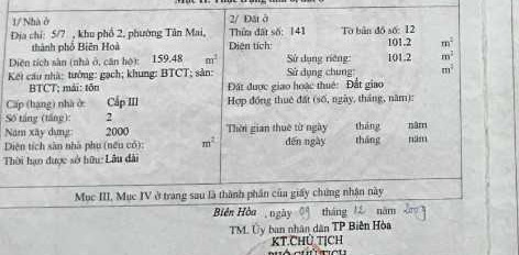 Bán nhà 347 Đường Đồng Khởi, P. Tân Mai, tỉnh Đồng Nai -02