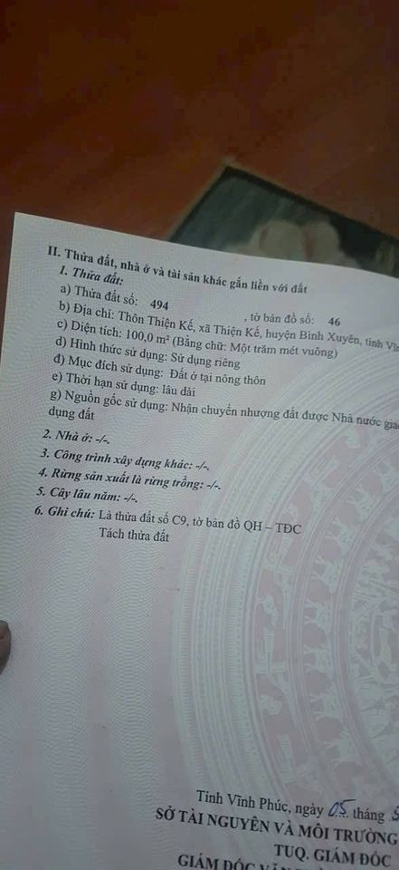 Bán đất huyện Bình Xuyên tỉnh Vĩnh Phúc giá 2.2 tỷ-4