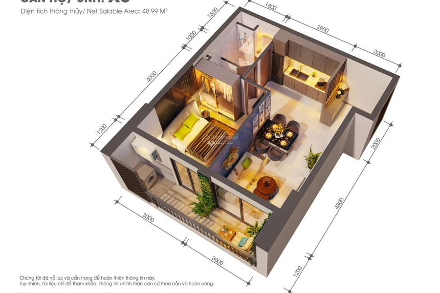 Vị trí mặt tiền nằm ở Hòa Phú, Bình Dương, bán chung cư, căn hộ này gồm có 1 phòng ngủ, 1 WC vị trí thuận lợi-01