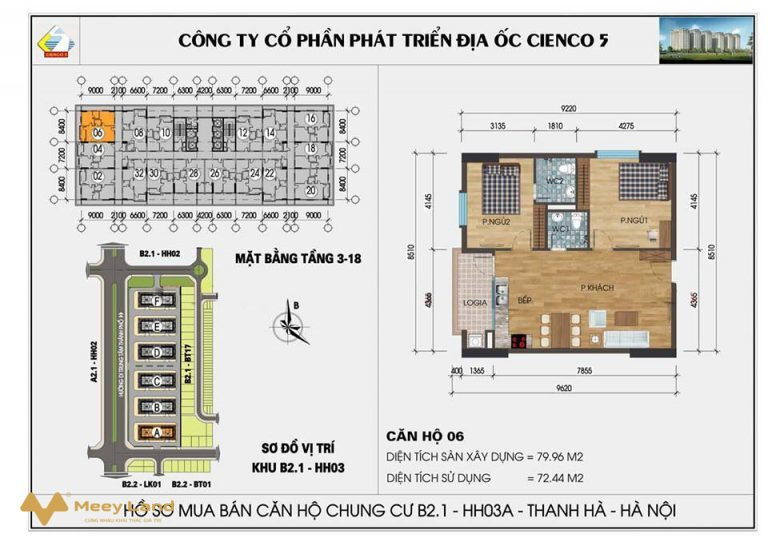 Chính chủ cần bán căn góc 2 mặt thoáng rộng 80m² tại khu đô thị Thanh Hà Cienco 5-01