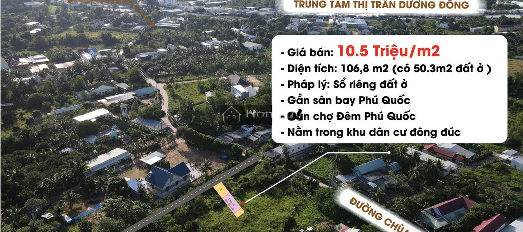 Bán đất 1.12 tỷ Chùa Ông Suối Đá, Phú Quốc Có tổng diện tích 106.8m2