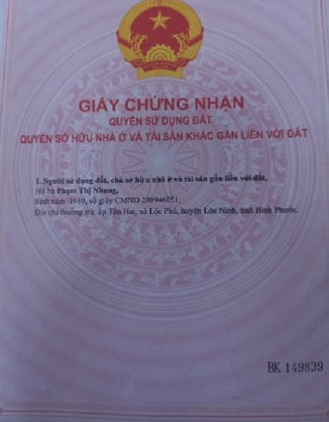 Cần bán nhanh lô đất đẹp tại Lộc Ninh, Bình Phước, giá đầu tư-01