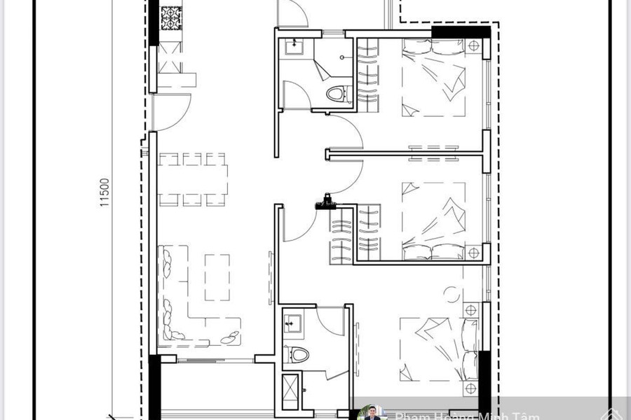 Bán chung cư vị trí đặt ở trung tâm Trần Phú, Khánh Hòa, tổng quan căn hộ này bao gồm 3 PN, 2 WC giá siêu rẻ-01