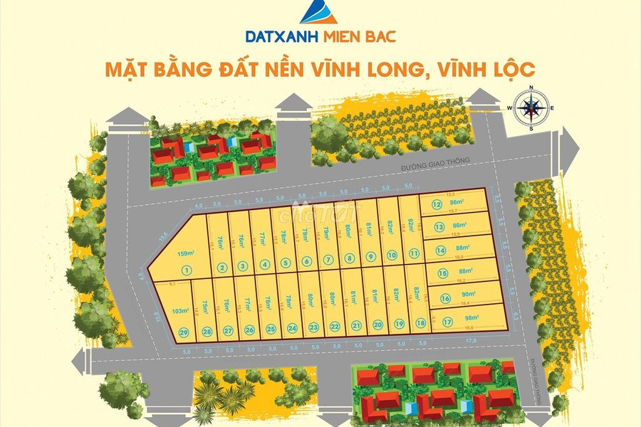 Thành Long, Thanh Hóa 300 triệu bán đất Diện tích nền 80m2-01