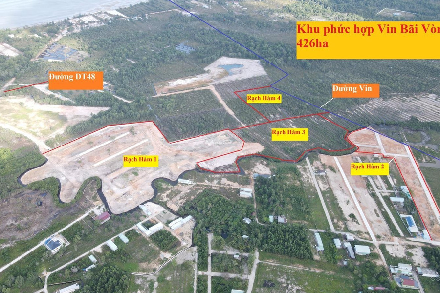 Giá 550 triệu bán đất với diện tích tiêu chuẩn 100m2 vị trí ngay trên Đt 48, Hàm Ninh, hướng Đông - Nam-01