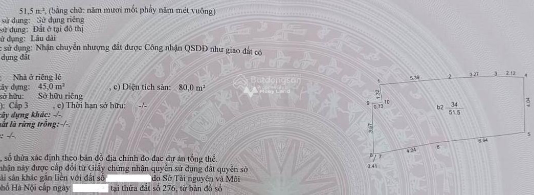 Cần gấp thêm vốn bán nhà gần Láng Hạ, Hà Nội bán ngay với giá chỉ từ chỉ 6.44 tỷ có diện tích gồm 51.5m2 khách có thiện chí liên hệ ngay.