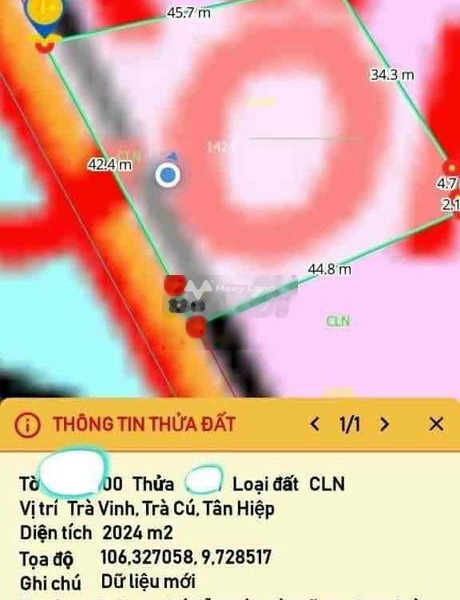 Tân Hiệp, Trà Cú 1 tỷ bán đất có diện tích quy ước 1824m2-01