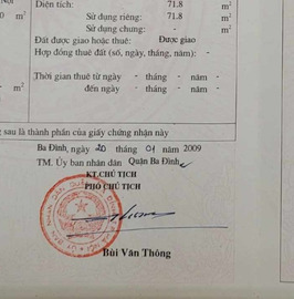 Bán nhà riêng quận Ba Đình thành phố Hà Nội giá 11.0 tỷ