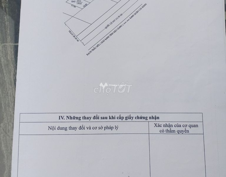 Nhơn Nghĩa, Cần Thơ 19.5 tỷ bán đất, hướng Đông Nam có diện tích khoảng 3902m2-01