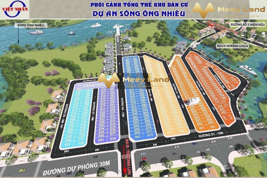 Nằm ngay Khu dân cư Việt Nhân - Tín Hưng bán đất 2.2 tỷ Đường 1, Phường Long Trường dt dài 52 m2-01