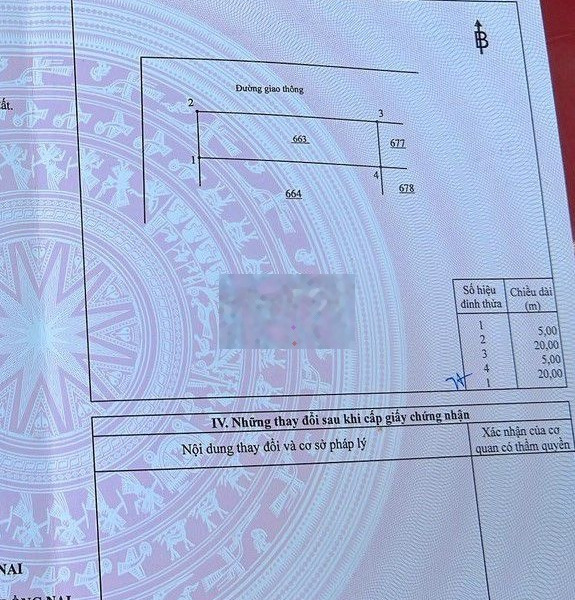 CẦN BÁN GẤP LÔ GÓC 2 MẶT TIỀN TÂY HÒA KCN BÀU XÉO TRANG BOM 100m2, SHR -01