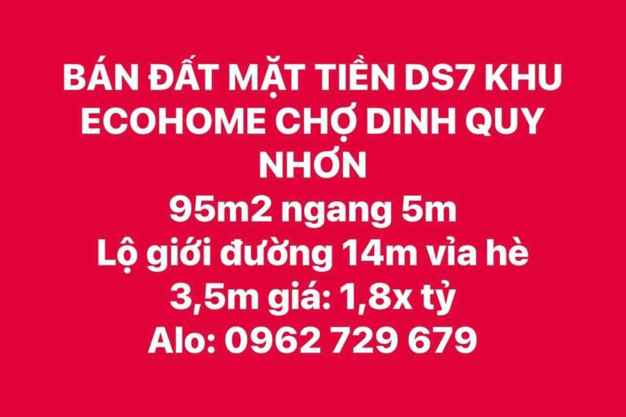 Cần bán đất thành phố Quy Nhơn, Bình Định giá 3,75 tỷ-01