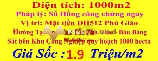 Tân Hiệp, Phú Giáo bán đất giá cực êm 1.8 tỷ diện tích rất rộng 1100m2-03