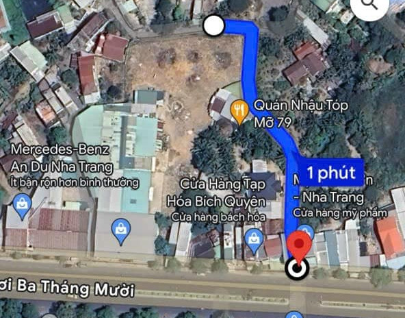 Cần bán đất thành phố Nha Trang tỉnh Khánh Hòa, giá 950 triệu