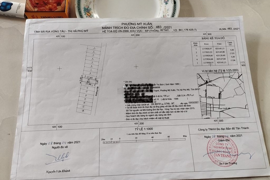 Giá cực sốc chỉ 750 triệu bán đất có diện tích 89.5m2 vị trí đặt vị trí nằm tại Mỹ Thạnh, Mỹ Xuân-01