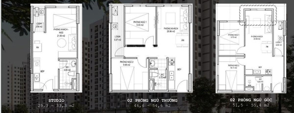 Có diện tích thực là 55m2, bán chung cư Phía trong Lê Lai, Máy Chai, hướng Tây - Bắc, căn hộ bao gồm 1 PN, 1 WC, khu vực đông đúc-03