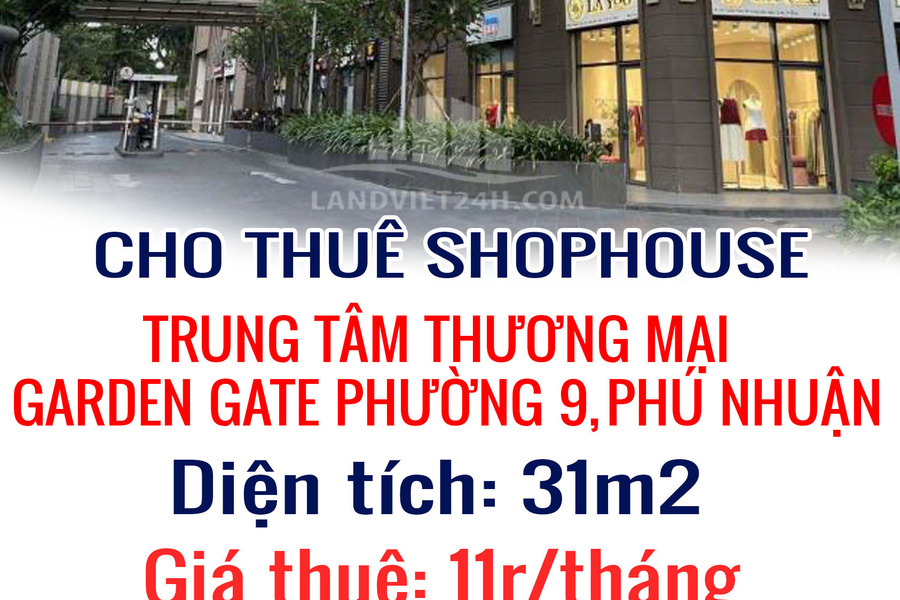 Cho thuê shophouse trung tâm thương mại Garden Gate Phường 9, Phú Nhuận-01