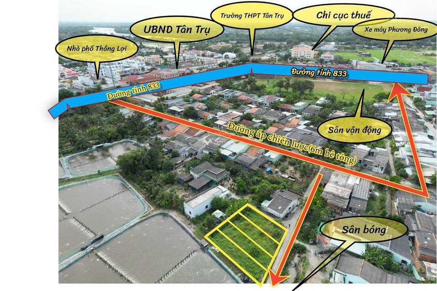 Từ 699 triệu bán đất diện tích 100m2 mặt tiền nằm tại Tân Trụ, Long An-01